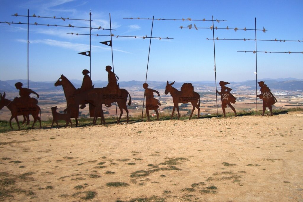 Pilgrim in Spain - Iron sculptures