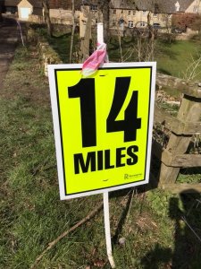 14 mile marathon along the cotswold way